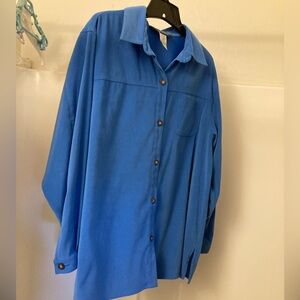 Sag Harbor Women’s Vibrant Blue Shirt Jacket